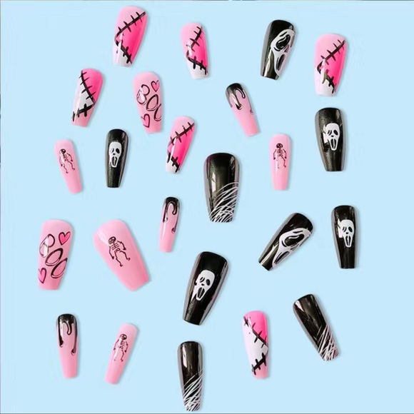 Scream Horror Movie Coffin Press On Nails - Picture 5 of 8